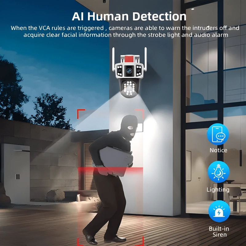CAMARA DE SEGURIDAD EXTERIOR WIFI FULL HD 8MP IP66 VISION - 2