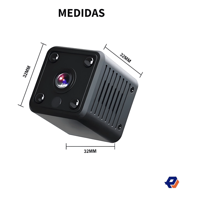 MINI CAMARA ESPIA WIFI HD 1080P RECARGABLE VISION NEGRO - 2