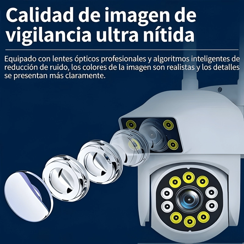 CAMARA DE SEGURIDAD WIFI EXTERIOR,CAMARA VIGILANCIA 360° - 2