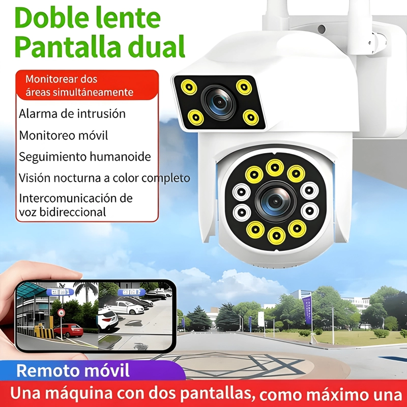 CAMARA DE SEGURIDAD WIFI EXTERIOR,CAMARA VIGILANCIA 360° - 3