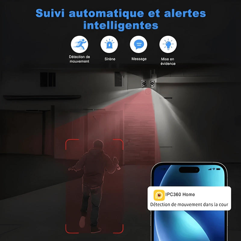 ATSG CÂMERA DE SEGURANÇA WIFI EXTERNA COM TRÊS LENTES ATSG - 1
