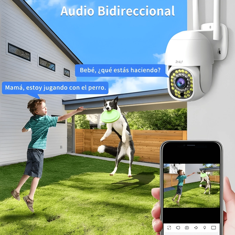 2NLF CAMARA DE SEGURIDAD EXTERIOR WIFI IP 360 PRO BLANCO - 2