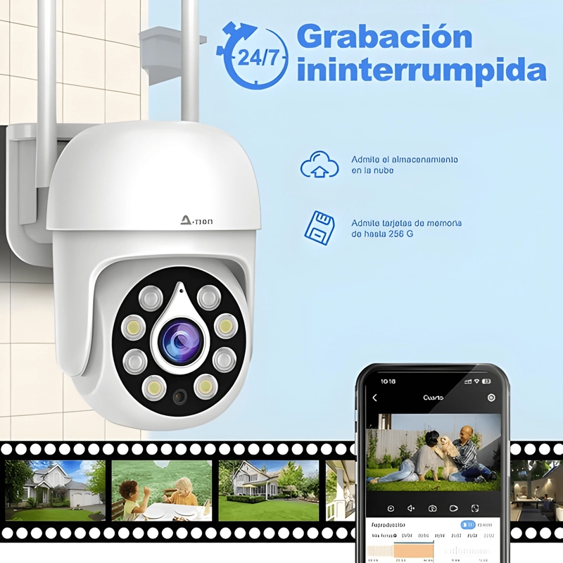 2NLF CAMARA DE SEGURIDAD EXTERIOR WIFI IP 360 PRO BLANCO - 4