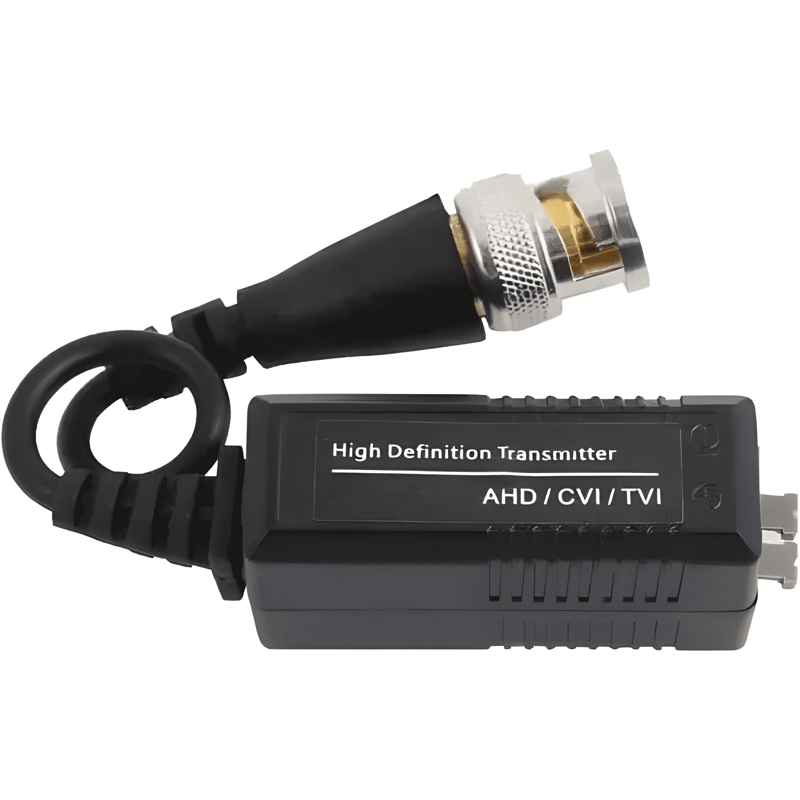 VIDEO BALUN PASIVO PARA CAMARAS CCTV 1 PAR NEGRO - 1