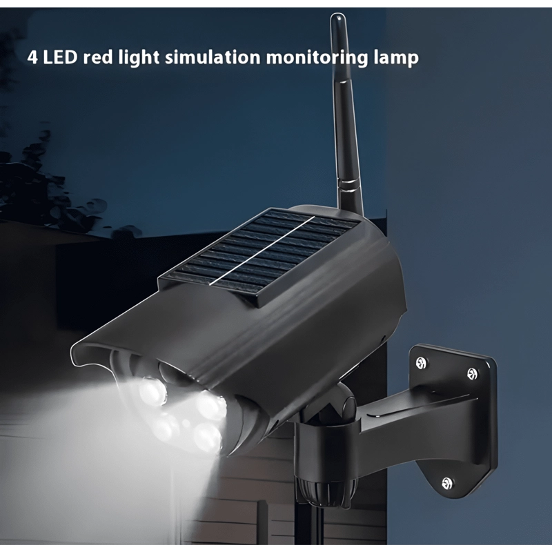 CAMARA FALSA SEGURIDAD SIMULADA TIPO BULLET CCD CON LUZ LED - 1