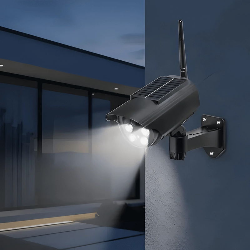 CAMARA FALSA SEGURIDAD SIMULADA TIPO BULLET CCD CON LUZ LED - 4