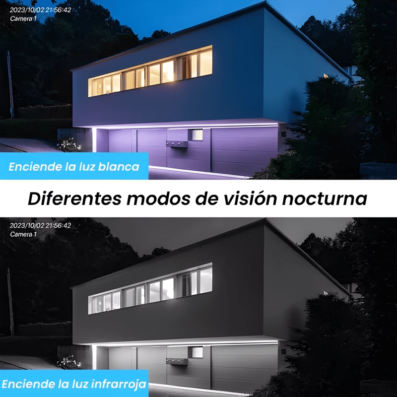 2 CAMARAS IP SMART WIFI INFRARROJO EXTERNO Y INTERNO HD M17 - 2