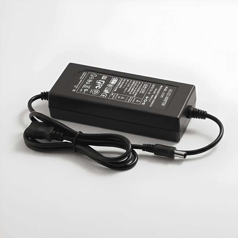 CARGADOR FUENTE PODER CAMARAS SEGURIDAD 12V 5A CABLE 4 BOCAS - 3