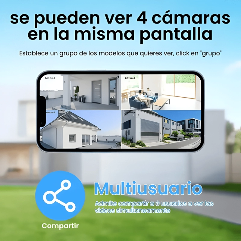 2 CAMARAS IP SMART WIFI INFRARROJO EXTERNO Y INTERNO HD MAX - 1