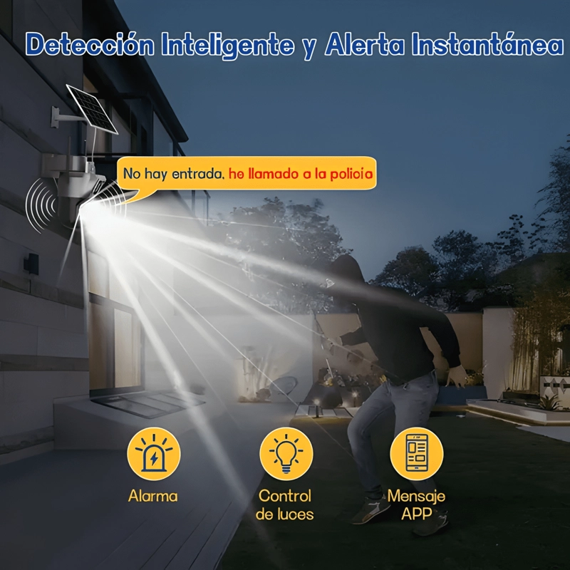 CAMARA EXTERIORES DE SEGURIDAD CON DOBLE LENTE CON ALARMA - 3