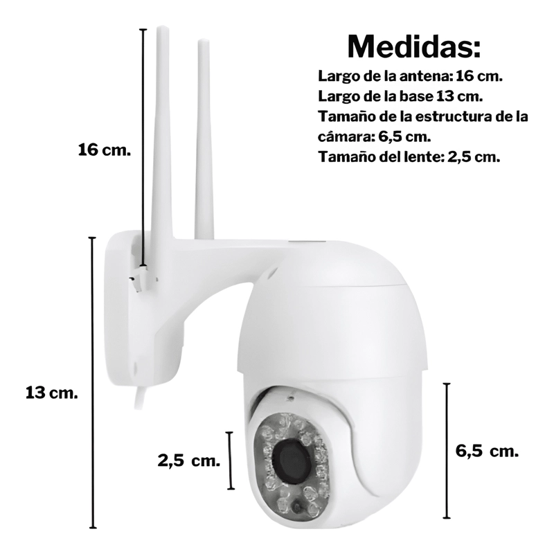 PACK X2 CAMARA IP WIFI EXTERIOR 1080P INALAMBRICA HD - 1