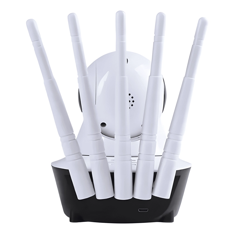 CAMARA ROBOTICA DE SEGURIDAD WIFI 5 ANTENAS NUBE MICRO - 3
