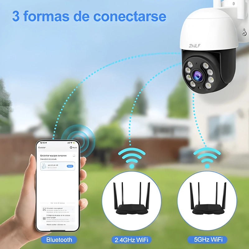 2NLF CAMARA DE SEGURIDAD EXTERIOR WIFI IP 360 PLUS - 3