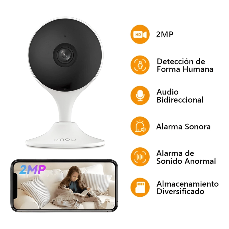 CAMARA IP IMOU CUE 2 2MP 2.8MM AUDIO ALARMA SIRENA AI IR10 - 3