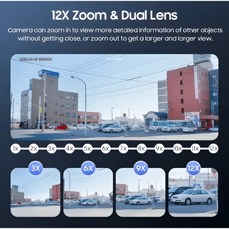 CAMARA 4G DUAL LENS PANEL SOLAR 6MPX X12 ZOOM 100% AUTONOMA - 3