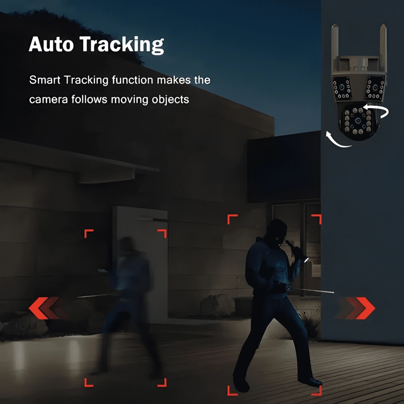 CAMARA DE SEGURIDAD PARA HOGAR 3 LENTE VISION NOCTURNA MCASA - 4