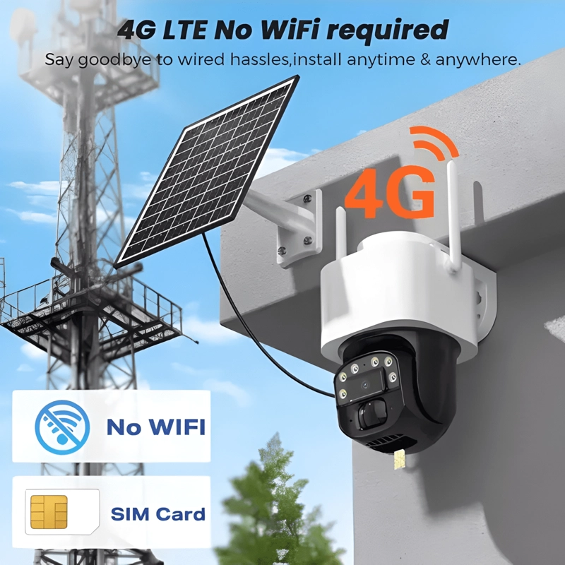 CAMARA IP SOLAR SIM 4G INTEGRADO. 8 MP. SATELITAL - 3
