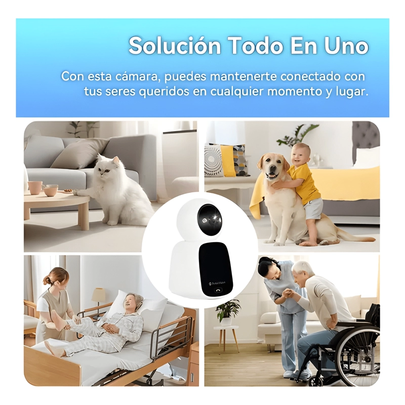 VIDEO MONITOR CAMARA SEGURIDAD WIFI INTERIOR 5MP BLANCO - 3