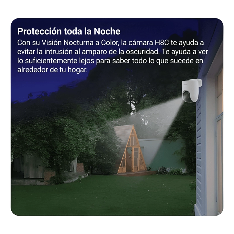 CAMARA FHD 2MP WIFI EXTERIOR / 360° / CS-H8C / EZVIZ BLANCO - 3