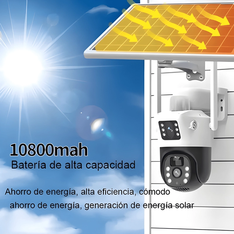CAMARA SOLAR ADGET 4MP EXTERIOR BINOCULAR WIFI INALAMBRICA - 2