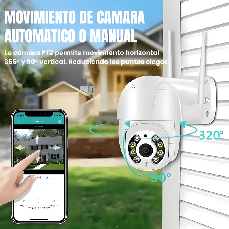 CAMARA SEGURIDAD EXTERIOR YOOSEE WIFI 2MP BAZUCA NEGRO - 2