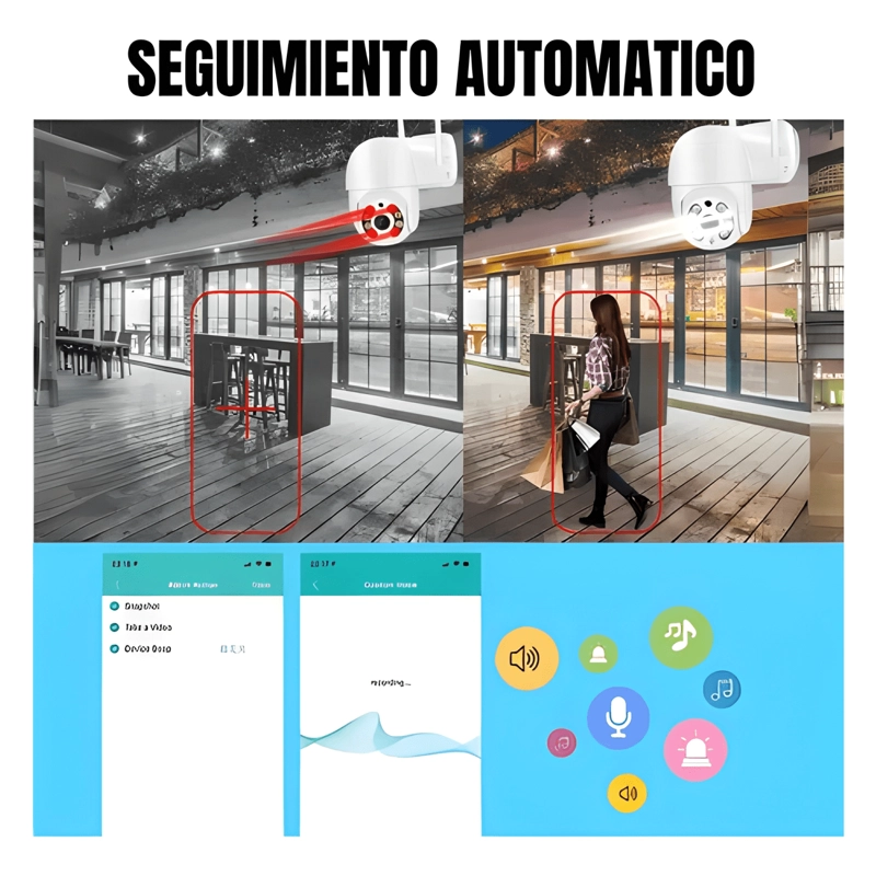 CAMARA SEGURIDAD EXTERIOR YOOSEE WIFI 2MP BAZUCA NEGRO - 4