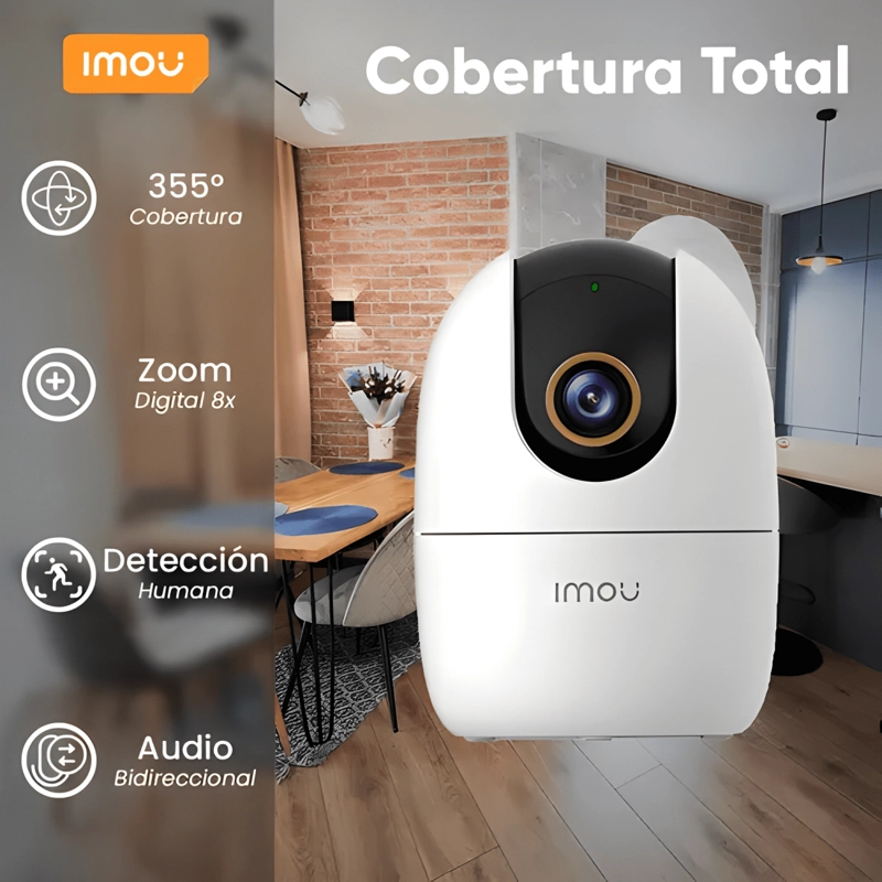 IMOU CAMARA DE SEGURIDAD IP DOMO MOTORIZADO WIFI 3MP CON IA - 4
