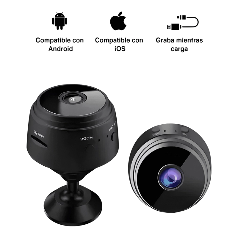 CAMARA DE SEGURIDAD WIFI A9 1080P - MINI - GRABA - ESPIA - 1