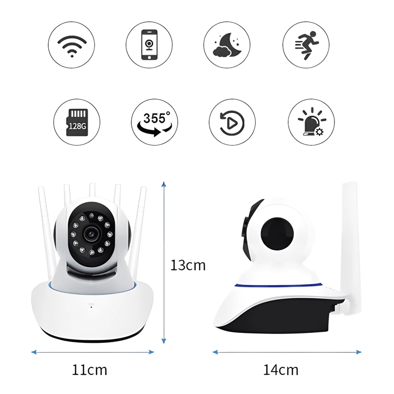 CAMARA IP WIFI 360 HD1080 DE SEGURIDAD VISION INALAMABRICA - 1