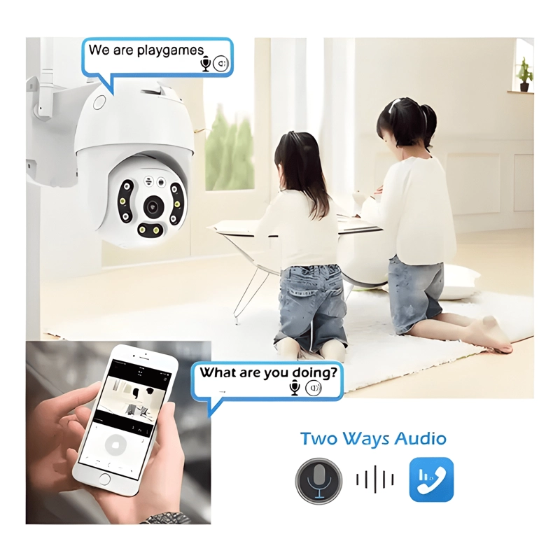 CAMARA PARA SEGURIDAD 360 IP PANORAMICA PARA BLANCO - 1