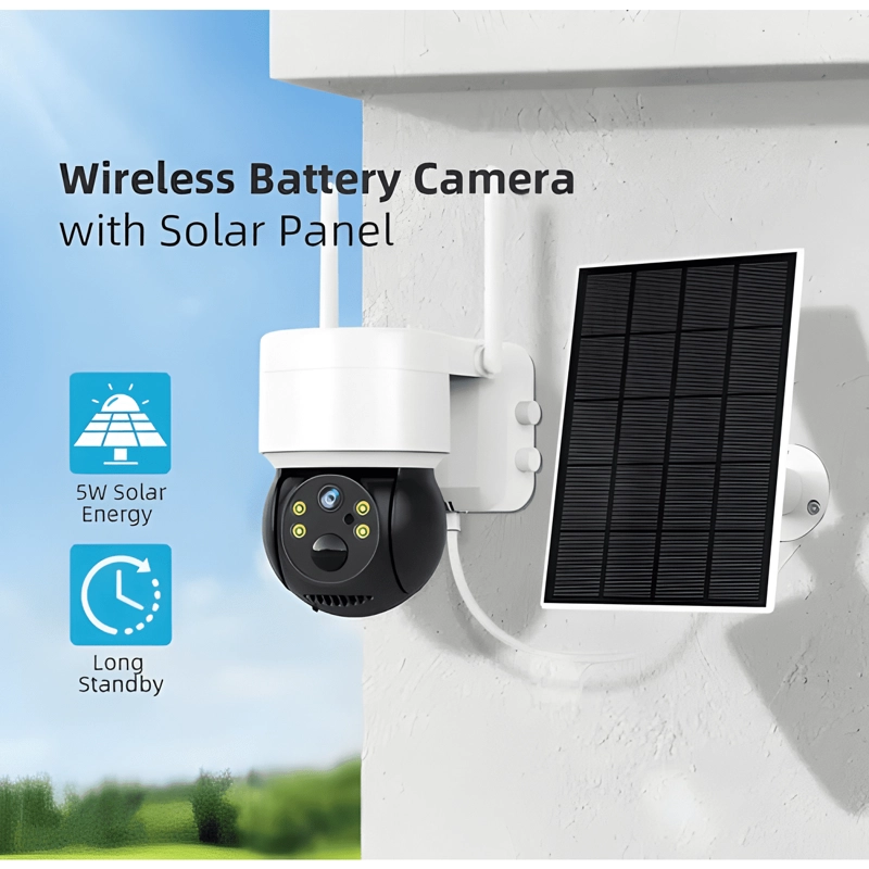 CAMARA SOLAR PARA EXTERIORES IP 1080 INALAMBRICA 360/Q66 JH - 1