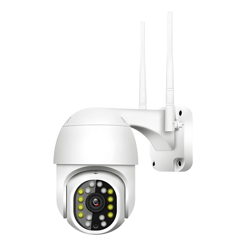 CAMARA SEGURIDAD IP WIFI EXTERIOR QP MODELO A9 BLANCO - 2
