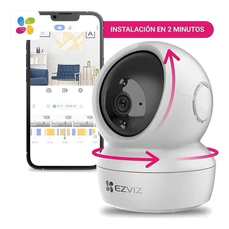 CAMARA DE SEGURIDAD DOMO EZVIZ H6C BLANCO - 2