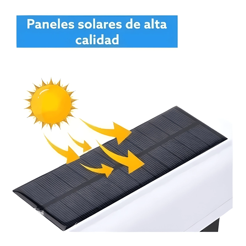 CAMARA SEGURIDAD SOLAR FALSA SENSOR MOVIMIENTOS FOCO LED - 3