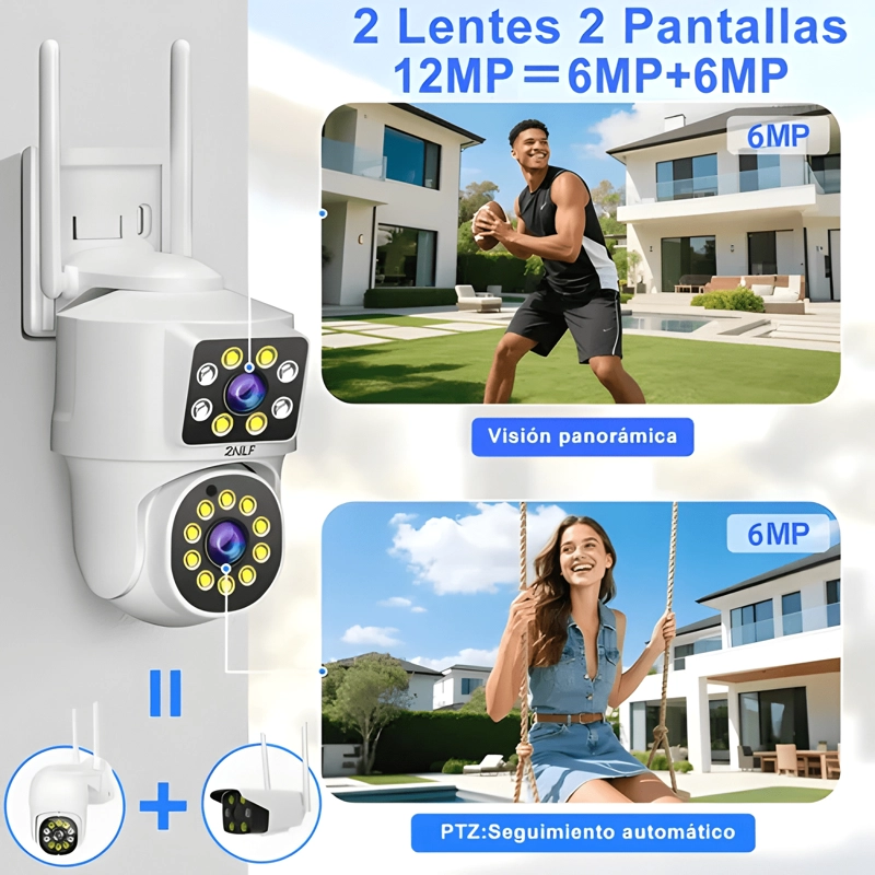 2NLF® 5G CAMARA DE SEGURIDAD WIFI INALAMBRICA DUAL MOD3 - 1