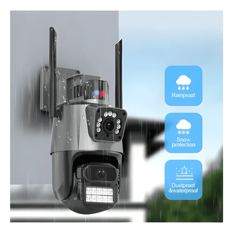 CAMARA DOMO WIFI DOBLE LENTE FULL HD CON ALARMA SEGUIMIENTO - 4