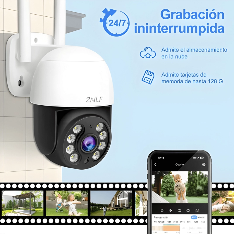 2NLF CAMARA DE SEGURIDAD EXTERIOR WIFI IP 360 PRO - 4