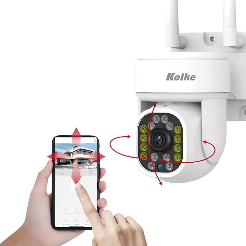 CAMARA DE SEGURIDAD KOLKE WIFI IP EXTERIOR 5G 2.4G ALARMA - 3
