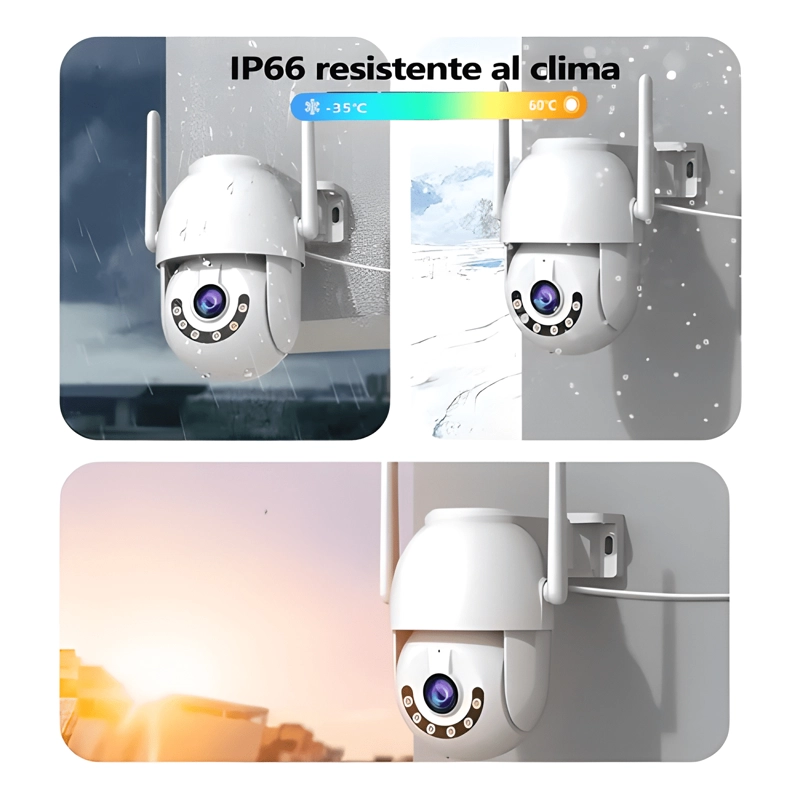 CAMARA DE SEGURIDAD WIFI EXTERIOR 5MP 360° HD IP PTZ M20 - 4