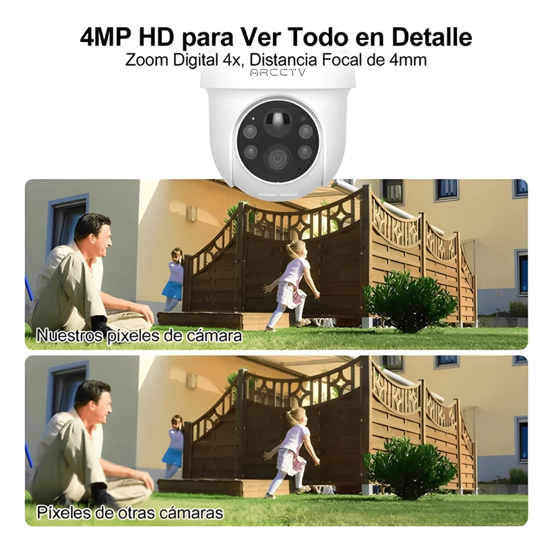 ARCCTV CAMARA SEGURIDAD SOLAR EXTERIOR 4MP 5G WIFI 360° - 3