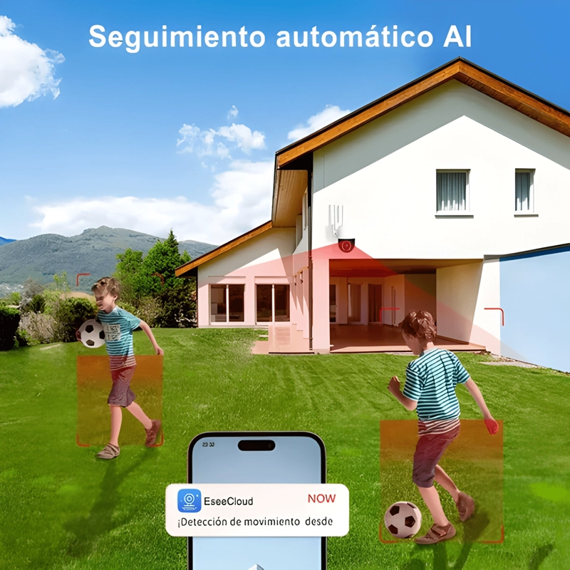 ATION® 5G 2.4G CAMARA DE SEGURIDAD VIGILANCIA EXTERIOR WIFI - 3