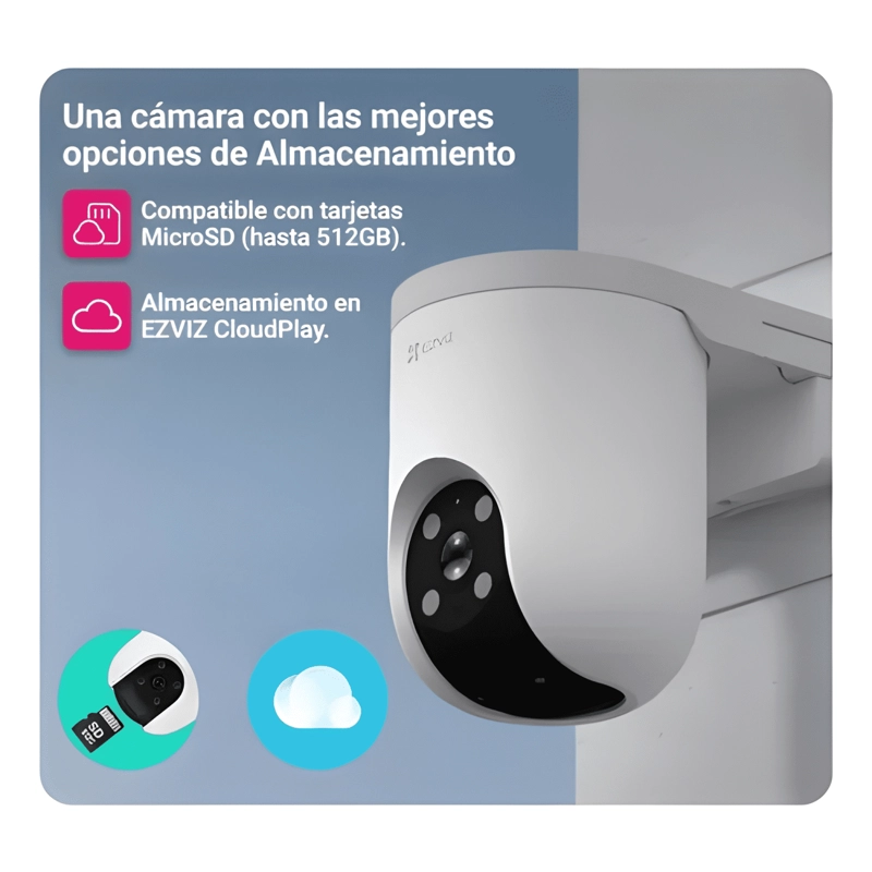 CAMARA SEGURIDAD PT WIFI H8C PRO 3K AUTO-TRACKING BLANCO - 2