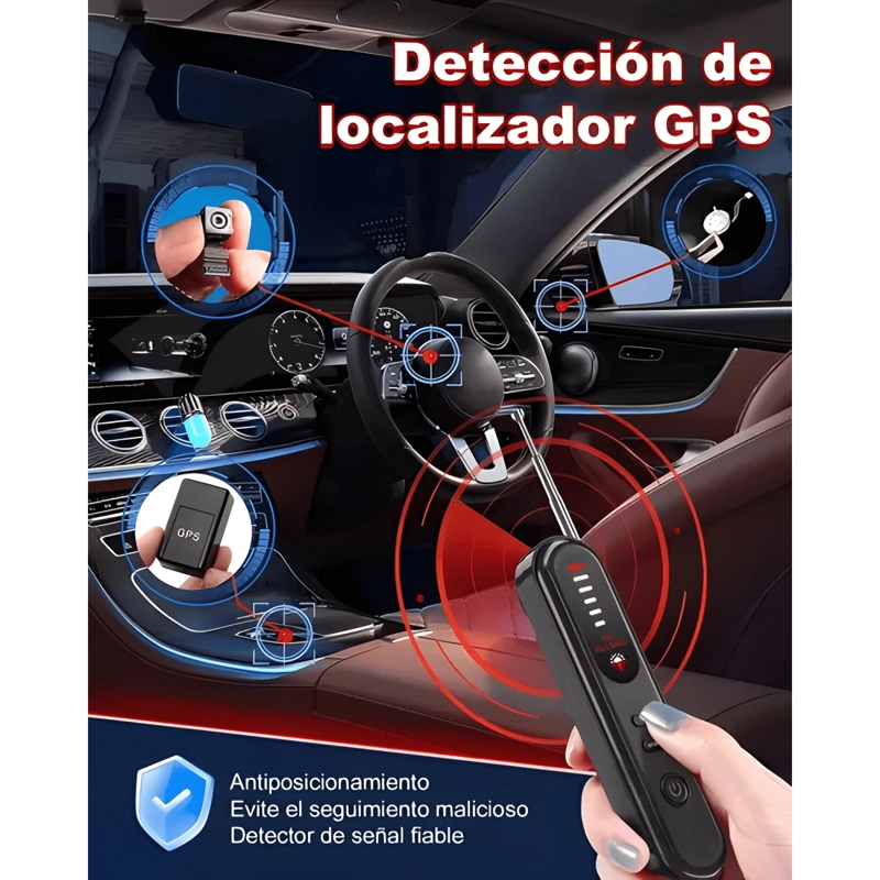 DETECTOR DE CAMARA MINI ESPIA MICROFONO Y RASTREADOR GPS - 2