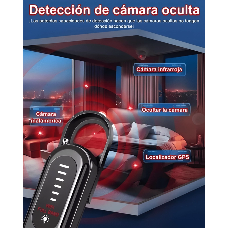 DETECTOR DE CAMARA MINI ESPIA MICROFONO Y RASTREADOR GPS - 3