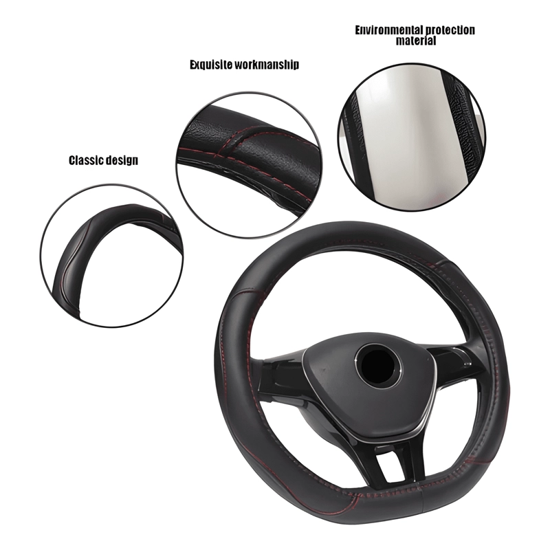 FUNDA CUBRE VOLANTE TIPO D ECO CUERO ANTIDESLIZANTE MINI MIN - 1