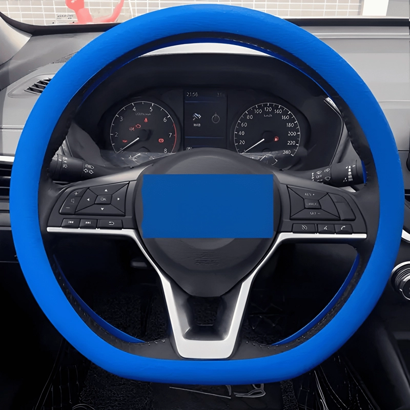 CUBRE VOLANTE FUNDA DE SILICONA PARA AUTOS UNIVERSAL DE MODA - 2