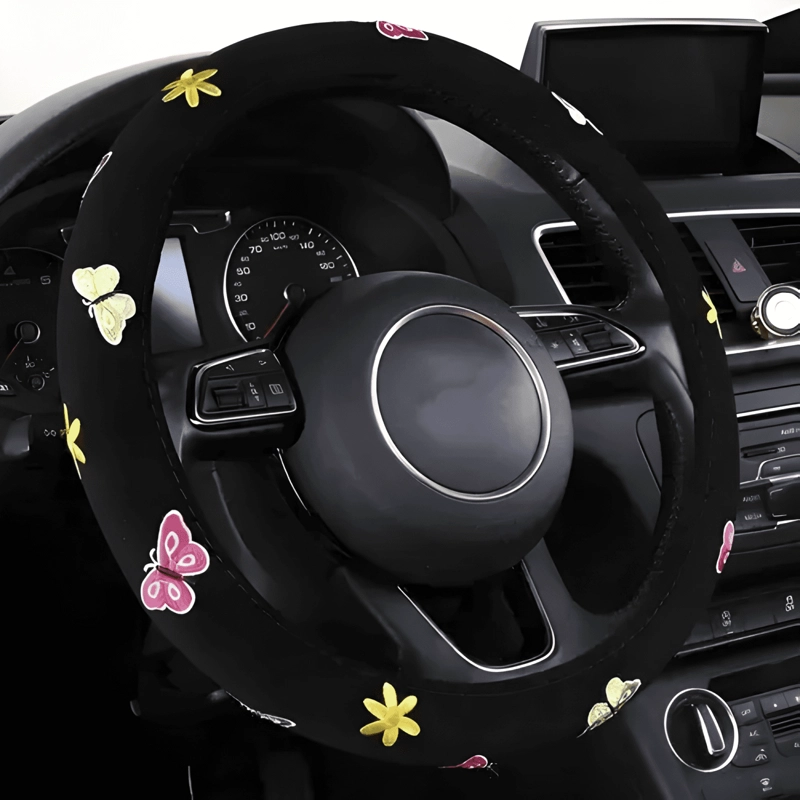 FUNDA CUBRE VOLANTE DISEÑOS MUJER 3D PLUS - 1