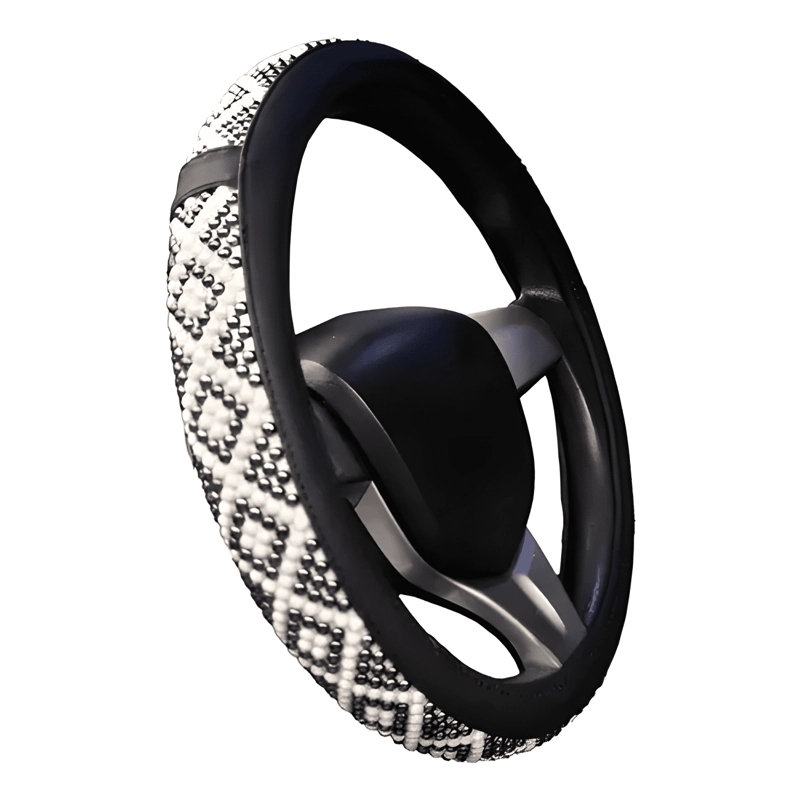 FUNDA CUBRE VOLANTES ACCESORIOS PARA AUTO DIAMANTE REDONDO - 2
