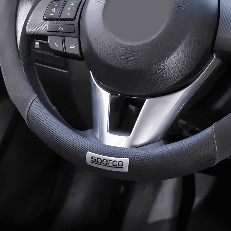FUNDA CUBRE VOLANTE SPARCO ORIGINAL EXCELENTE CALIDAD 1112BK - 1