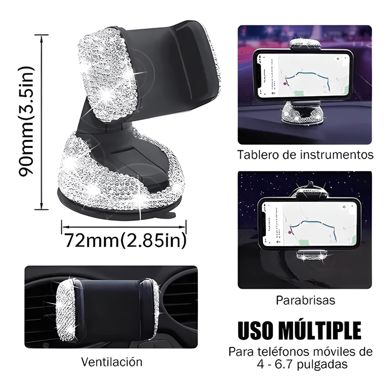 FUNDA DE VOLANTE CON ACCESORIOS DE MUJER PARA AUTO, 19 PZAS - 3